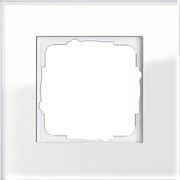 Рамка 1-пост, Gira Esprit Белое стекло 021112