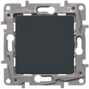 Legrand Etika антрацит переключатель 1-клавишный, авт.клеммы, 10 AX, 250 В 672605 Legrand Etika антрацит переключатель 1-клавишный, авт.клеммы, 10 AX, 250 В 672605