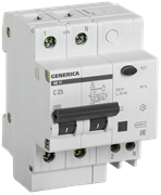 IEK GENERICA Диф. автомат АД12 2Р 25А 30мА MAD15-2-025-C-030 IEK GENERICA Диф. автомат АД12 2Р 25А 30мА MAD15-2-025-C-030