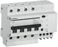 IEK GENERICA Диф. автомат АД14 4Р 50А 30мА MAD15-4-050-C-030 IEK GENERICA Диф. автомат АД14 4Р 50А 30мА MAD15-4-050-C-030