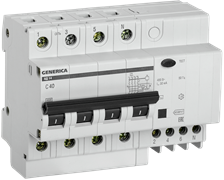 IEK GENERICA Диф. автомат АД14 4Р 40А 30мА MAD15-4-040-C-030 IEK GENERICA Диф. автомат АД14 4Р 40А 30мА MAD15-4-040-C-030