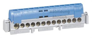 Клеммник Legrand IP2X нейтраль, синяя 004845, 1х (6-25), 16х (1.5-16)
