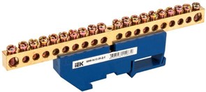 Шина нулевая IEK ШНИ-8х12-20-Д-С YNN10-812-20D-K07, на DIN-изоляторе