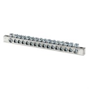 Шина EKF PEN 6x9, 16 отверстий sn1-63-16-k, цинк, крепеж по краям