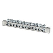 Шина EKF PEN 6x9, 12 отверстий sn1-63-12-k, цинк, крепеж по краям