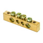 Шина EKF PEN 8х12, 4 отверстий sn0-125-4-k, латунь, крепеж по краям
