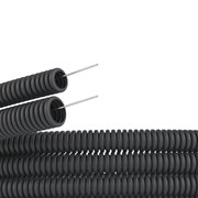 DKC Труба гофрированная ПНД легкая с протяжкой D=20mm (100m) черная DKC Труба гофрированная ПНД легкая с протяжкой D=20mm (100m) черная