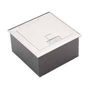 Напольный люк с крышкой из нержавеющей стали на 2 модуля 45 х 45 мм Simply Connect 123303 ST - 2 Modules
