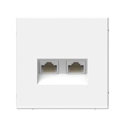 ArtGallery Лотос Розетка двойная компьютерная RJ45+RJ45, кат.6А, механизм GAL001388 ArtGallery Лотос Розетка двойная компьютерная RJ45+RJ45, кат.6А, механизм GAL001388