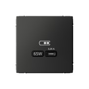 ArtGallery Базальт USB Розетка тип-С 65Вт высокоскоростная зарядка QC, PD, механизм GAL001427 ArtGallery Базальт USB Розетка тип-С 65Вт высокоскоростная зарядка QC, PD, механизм GAL001427