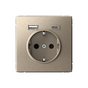 ArtGallery Шампань Розетка 16А с 2 USB A+C, 5В/2,4А/3,0А, 2х5В/1,5А, механизм GAL000532 ArtGallery Шампань Розетка 16А с 2 USB A+C, 5В/2,4А/3,0А, 2х5В/1,5А, механизм GAL000532