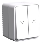 Systeme Electric AtlasDesign Profi54 белый выключатель 2-клавишный для жалюзи, 2хсх.4 ATN540119