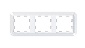 Systeme Electric AtlasDesign Antique белый рамка 3-ая, универсальная ATN100103