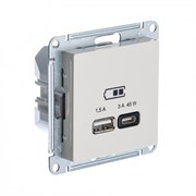 Systeme Electric AtlasDesign бежевый USB розетка A + тип-C 45W высокоскор.заряд. QC,PD, механизм ATN000229 Systeme Electric AtlasDesign бежевый USB розетка A + тип-C 45W высокоскор.заряд. QC,PD, механизм ATN000229