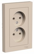 Systeme Electric AtlasDesign песочный розетка двойная б/з,16А, в сборе ATN001220 Systeme Electric AtlasDesign песочный розетка двойная б/з,16А, в сборе ATN001220