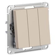 Systeme Electric AtlasDesign песочный выключатель 3-клавишный, сх.1+1+1, 10АХ, механизм ATN001231 Systeme Electric AtlasDesign песочный выключатель 3-клавишный, сх.1+1+1, 10АХ, механизм ATN001231