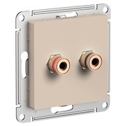 Systeme Electric AtlasDesign песочный Аудиорозетка двойная ATN001287 Systeme Electric AtlasDesign песочный Аудиорозетка двойная ATN001287