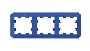 Systeme Electric AtlasDesign Antique аквамарин рамка 3-ая, универсальная ATN101103