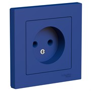 Systeme Electric AtlasDesign аквамарин розетка без заземления, 16А, в сборе ATN001140