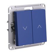 Systeme Electric AtlasDesign аквамарин выключатель 2-клавишный жалюзи, 10А, механизм ATN001119