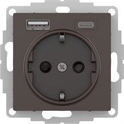 Systeme Electric AtlasDesign мокко розетка 16А с USB A+C (5В/2,4А/3 А, 2х5В/1,5А), мех ATN000632 Systeme Electric AtlasDesign мокко розетка 16А с USB A+C (5В/2,4А/3 А, 2х5В/1,5А), мех ATN000632