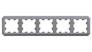 Systeme Electric AtlasDesign Antique сталь рамка 5-ая, универсальная ATN100905