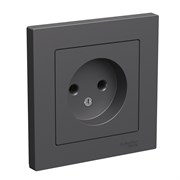 Systeme Electric AtlasDesign базальт розетка без заземления, 16А, в сборе ATN001440 Systeme Electric AtlasDesign базальт розетка без заземления, 16А, в сборе ATN001440