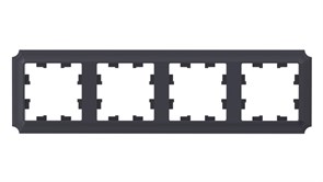 Systeme Electric AtlasDesign Antique карбон рамка 4-ая, универсальная ATN101004