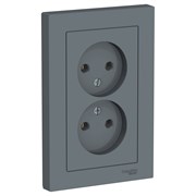 Systeme Electric AtlasDesign грифель розетка без заземления, двойная, 16А, в сборе ATN000720 Systeme Electric AtlasDesign грифель розетка без заземления, двойная, 16А, в сборе ATN000720