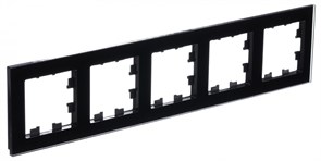 Systeme Electric AtlasDesign Nature стекло чёрный рамка 5-ая, универсальная ATN321005 Systeme Electric AtlasDesign Nature стекло чёрный рамка 5-ая, универсальная ATN321005