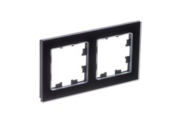 Systeme Electric AtlasDesign Nature натуральное стекло чёрный рамка 2-ая ATN361002 Systeme Electric AtlasDesign Nature натуральное стекло чёрный рамка 2-ая ATN361002
