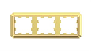 Systeme Electric AtlasDesign Antique Золото Рамка 3-ая, универсальная ATN101603