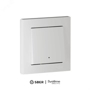 ATLASDESIGN SMART 1-кл. ВЫКЛЮЧАТЕЛЬ с подсв., Zigbee, сх.1, L+N, 10А, мех., БЕЛЫЙ ATN000113Z pe987125