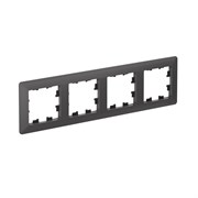 Systeme Electric AtlasDesign Air Базальт/дымчатый черный Рамка 4-ая ATN221404