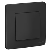 Blanca внутренняя антрацит переключатель 1-клавишный, 10А, 250B BLNVS010606