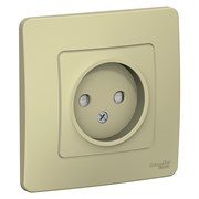 Blanca внутренняя бежевый розетка без заземления со шторками, 16А, 250В BLNRS000117
