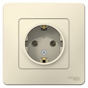Blanca внутренняя молочная розетка с заземлением, без шторок, 16А, 250В BLNRS001012