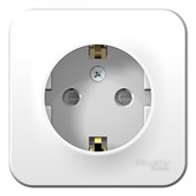 Blanca наружняя белый розетка с заземлением, со шторками 16А, 250В, монтажная пластина BLNRA011121 Blanca наружняя белый розетка с заземлением, со шторками 16А, 250В, монтажная пластина BLNRA011121