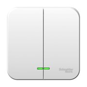 Blanca наружняя белый выключатель 2-клавишный, 10А, 250B BLNVA105021 Blanca наружняя белый выключатель 2-клавишный, 10А, 250B BLNVA105021