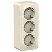 Blanca наружняя молочная розетка 3-ая с заземлением, со шторками 16А, 250В, изолированная пластина BLNRA011312 Blanca наружняя молочная розетка 3-ая с заземлением, со шторками 16А, 250В, изолированная пластина BLNRA011312