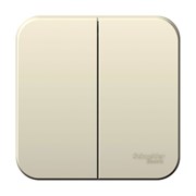 Blanca наружняя молочная выключатель 2-клавишный, 6А, 250В BLNVA065002 Blanca наружняя молочная выключатель 2-клавишный, 6А, 250В BLNVA065002