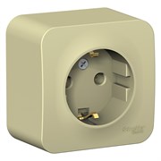 Blanca наружняя бежевый розетка с заземлением, без шторок, изолированная пластина 16А, 250В BLNRA010117 Blanca наружняя бежевый розетка с заземлением, без шторок, изолированная пластина 16А, 250В BLNRA010117