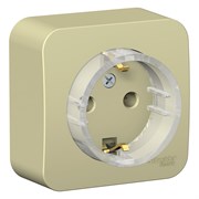Blanca наружняя бежевый розетка с заземлением, без шторок, (Компакт) изолированная пластина 16А, 250В BLNRA110117 Blanca наружняя бежевый розетка с заземлением, без шторок, (Компакт) изолированная пластина 16А, 250В BLNRA110117