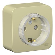 Blanca наружняя бежевый розетка с заземлением, со шторками, (Компакт) изолированная пластина 16А, 250В BLNRA111117 Blanca наружняя бежевый розетка с заземлением, со шторками, (Компакт) изолированная пластина 16А, 250В BLNRA111117