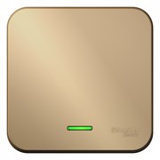 Blanca наружняя титан переключатель 1-клавишный с подсветкой, 10А, 250B, изолированная пластина BLNVA106114