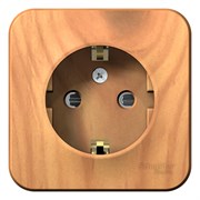 Blanca наружняя ясень розетка с заземлением, со шторками 16А, 250В, изолированная пластина BLNRA011115