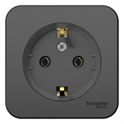 Blanca наружняя антрацит розетка с заземлением, без шторок, (тонкая) 16А, 250В, изолированная пластина BLNRA110116 Blanca наружняя антрацит розетка с заземлением, без шторок, (тонкая) 16А, 250В, изолированная пластина BLNRA110116