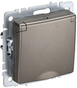 IEK Brite Base шампань розетка 1-м с заземлением, с защитными шторками и крышкой 16А IP20 BR-R16-16-K37 IEK Brite Base шампань розетка 1-м с заземлением, с защитными шторками и крышкой 16А IP20 BR-R16-16-K37