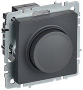 IEK Brite Base графит светорегулятор поворотно нажимной 600Вт BR-D20-0600-K53 IEK Brite Base графит светорегулятор поворотно нажимной 600Вт BR-D20-0600-K53