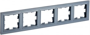 IEK Brite Base маренго рамка 5 мест BR-M52-K35 IEK Brite Base маренго рамка 5 мест BR-M52-K35